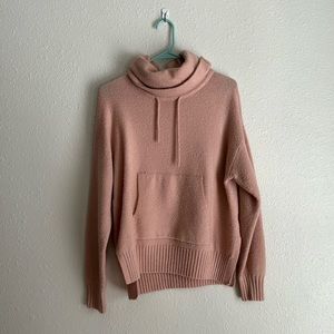 Turtle neck long sleeve pink sweater size medium